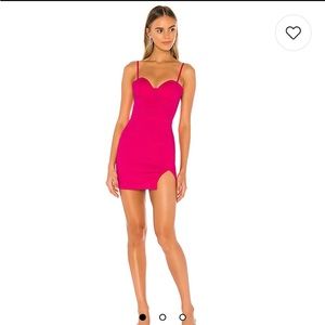 Superdown Oliviah Bustier Mini Dress in Hot Pink